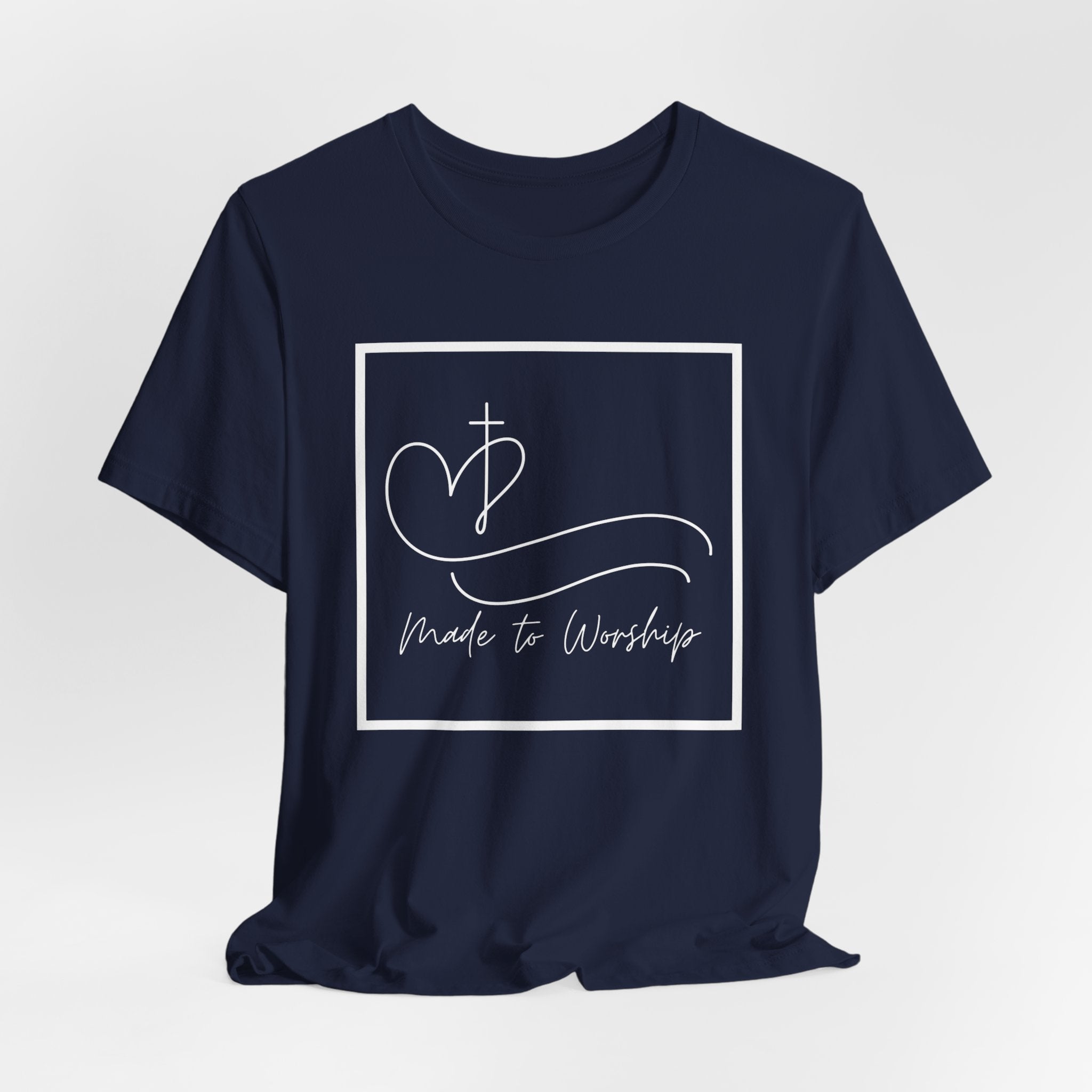 Made to Worship Christian Shirt with Bible Verse