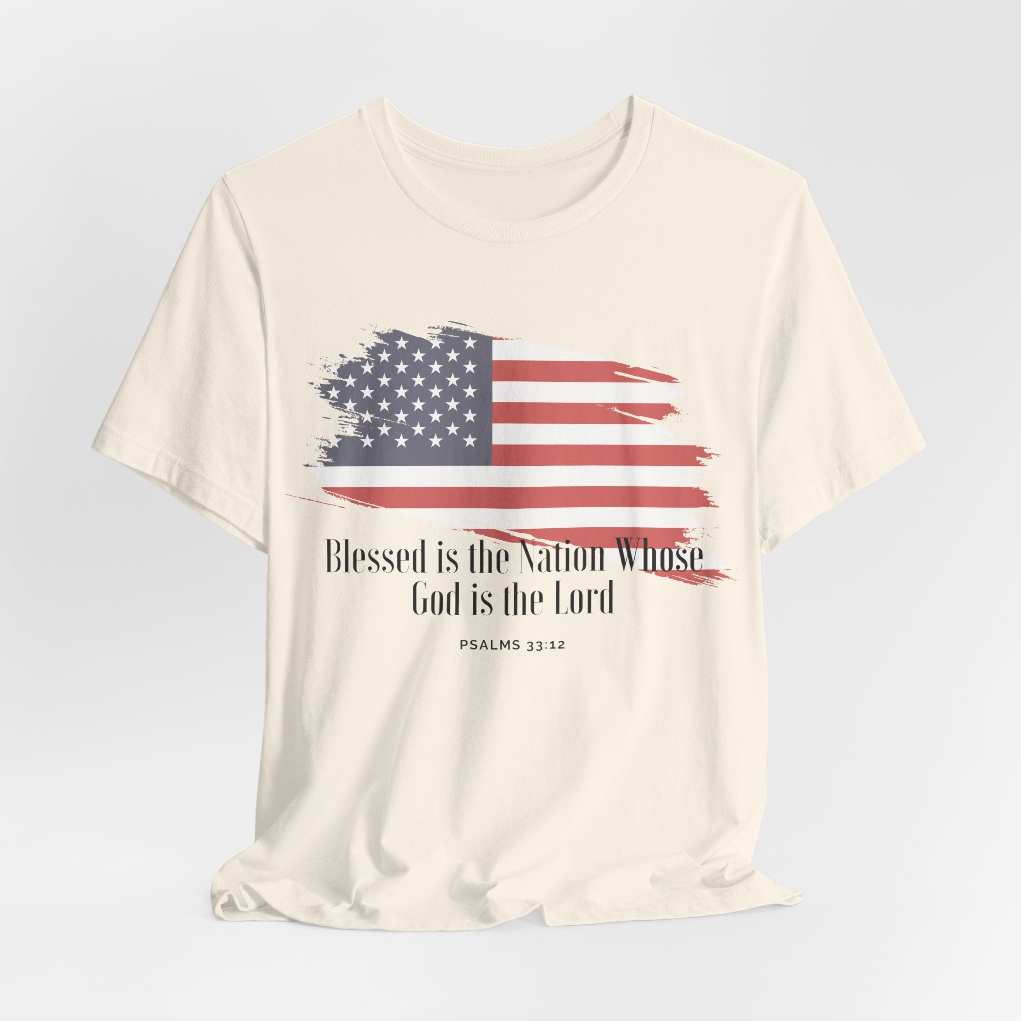 God and Country US Flag Christian T Shirt