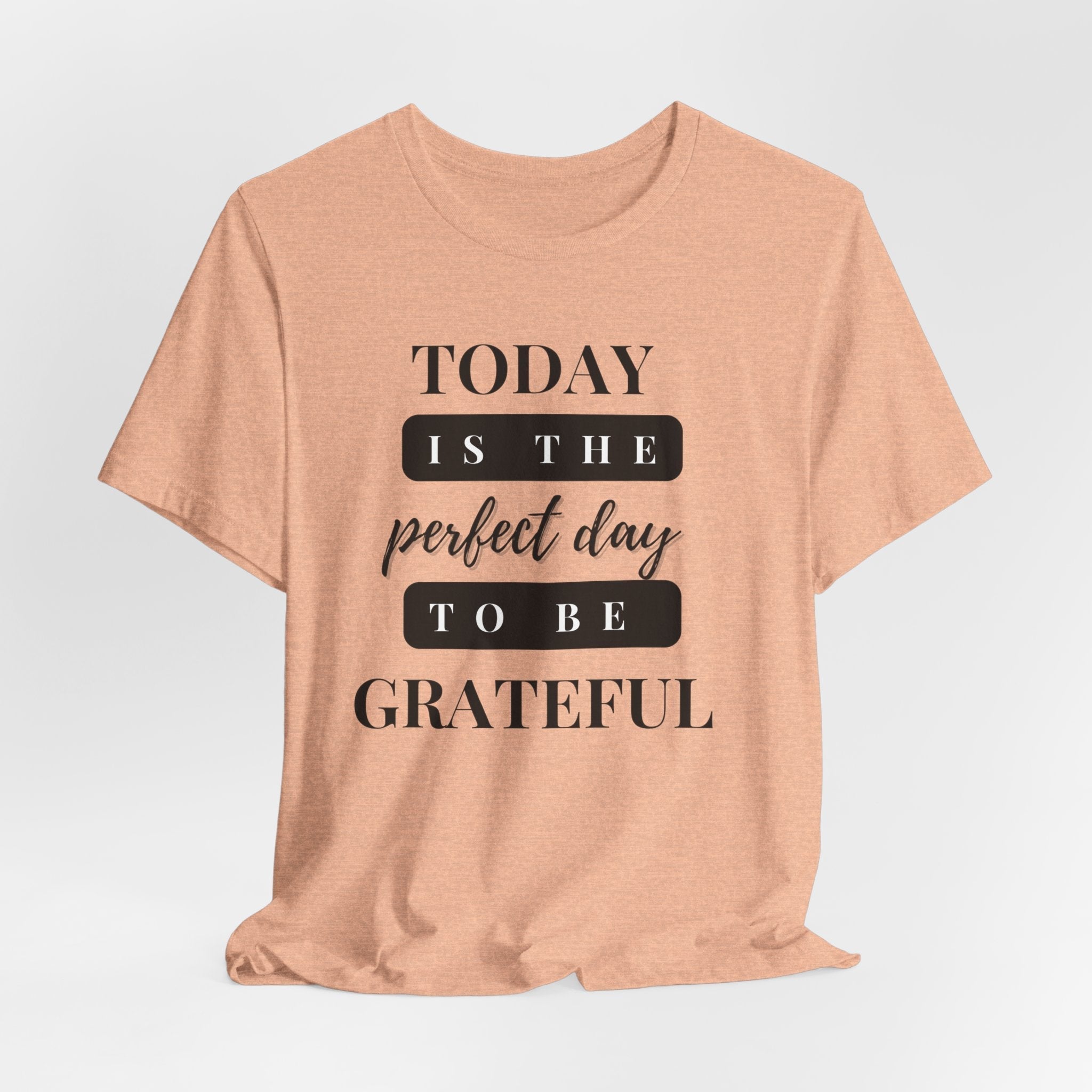 Perfect Day to be Grateful Inspirational Christian T-Shirt