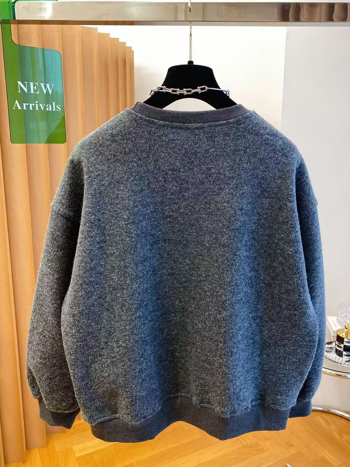 New round neck hoodie