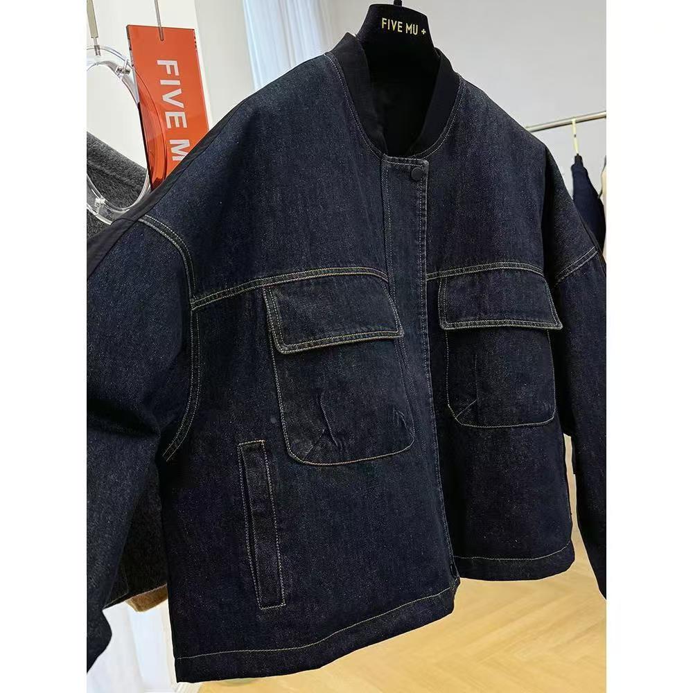 New spliced cotton denim jacket