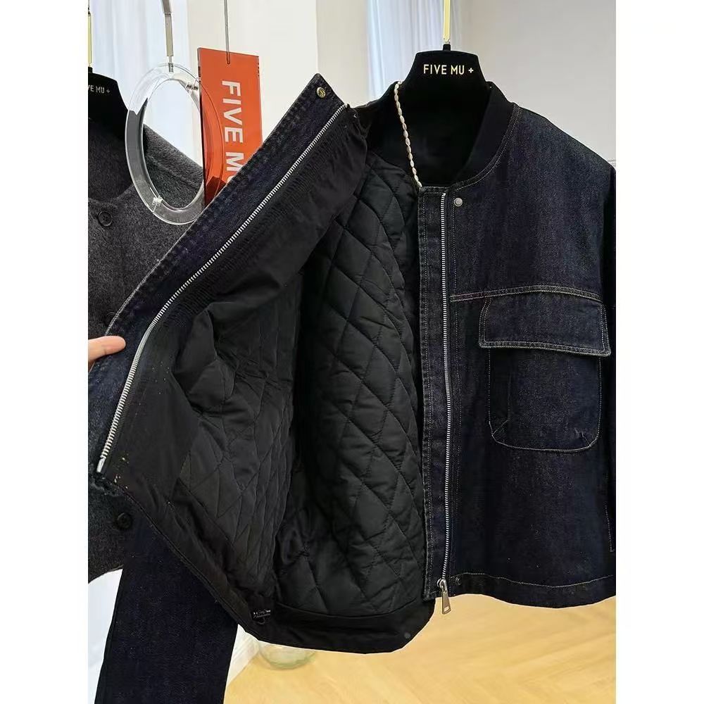 New spliced cotton denim jacket