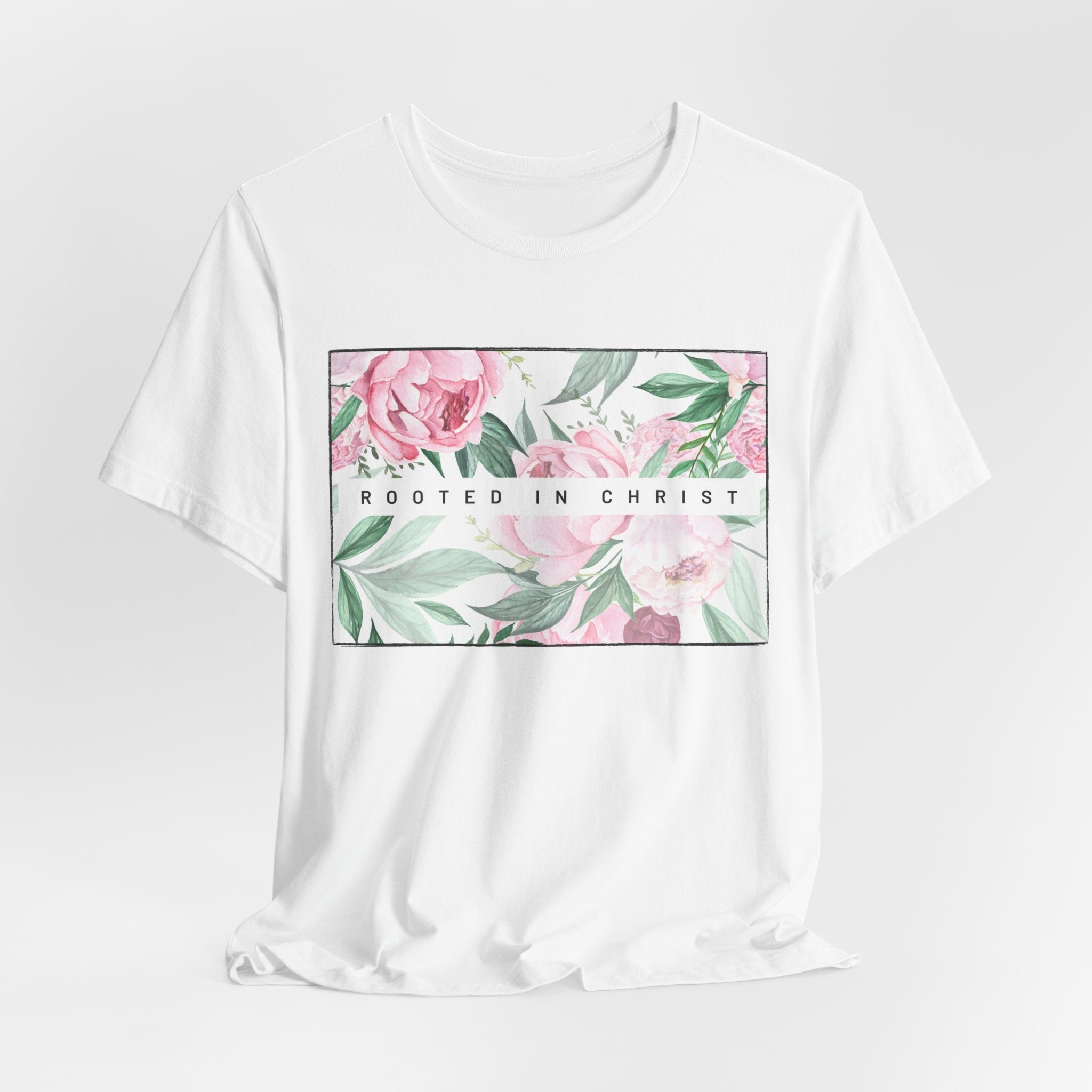 Rooted in Christ Jesus-inspired Christian T-Shirt